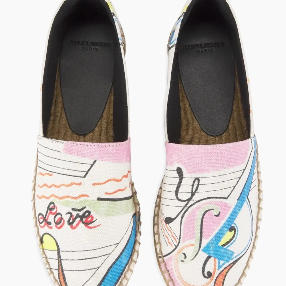 Yves Saint Laurent Perseo Canvas Espadrilles European Sz 41, US 10.5 or 10. New - Picture 3 of 16